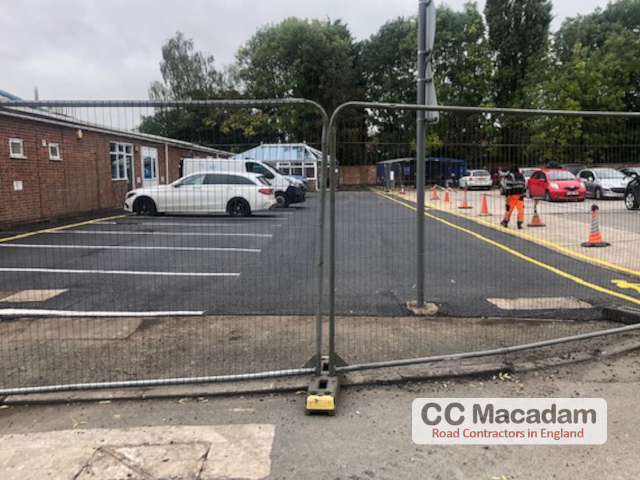 Resurfaced Car park carried out by Tarmac company, Sheffield
